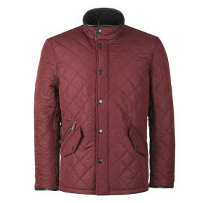 Burgundy barbour online jacket mens